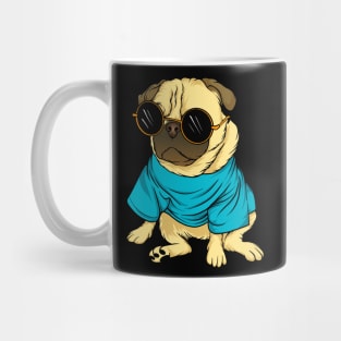 Cool Retro Pug Wearing Sunglasses Pug Lover Gift Mug